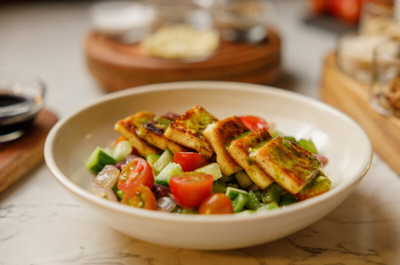 Grilled Paneer And Vegetable Salad